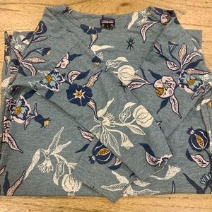 Patagonia Printed Floral Seatoller Dress 3/4 sleeve